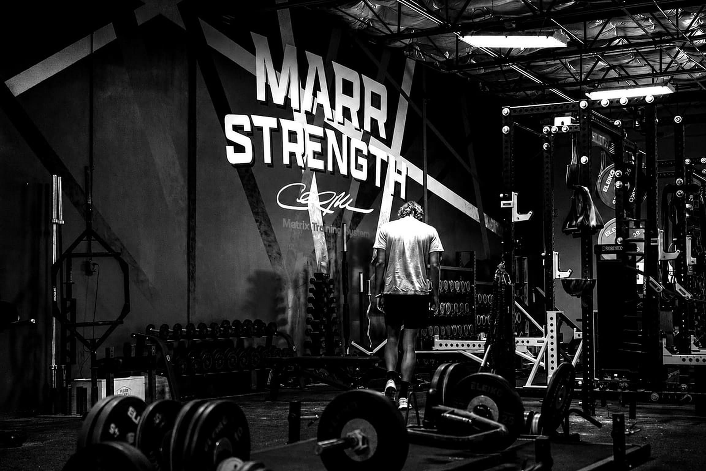The training floor at MARR STRENGTH, Southlake.